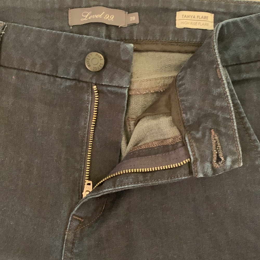 Level 99 High Rise Flare Jeans View 5